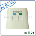 Aucas modular jack face plate, rj45 keystone jack faceplate